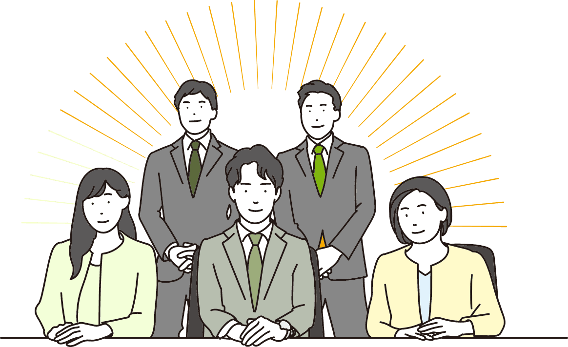 スーツをきた営業マンのイメージ